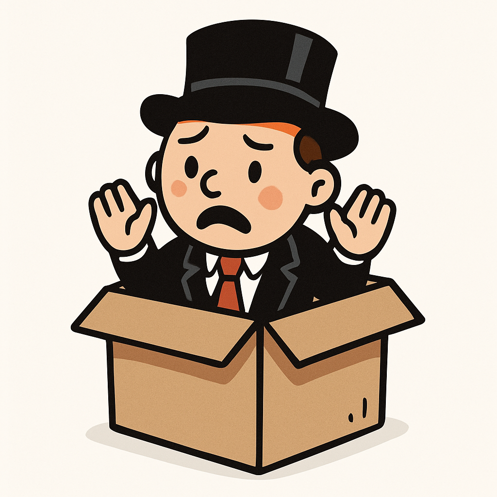 Monopoly Man representing market dominance