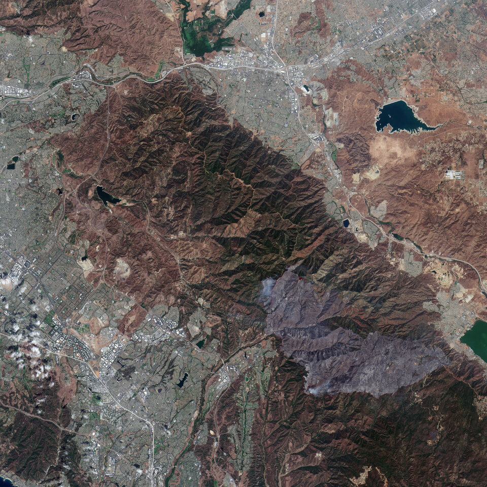 Wildfire damage in California